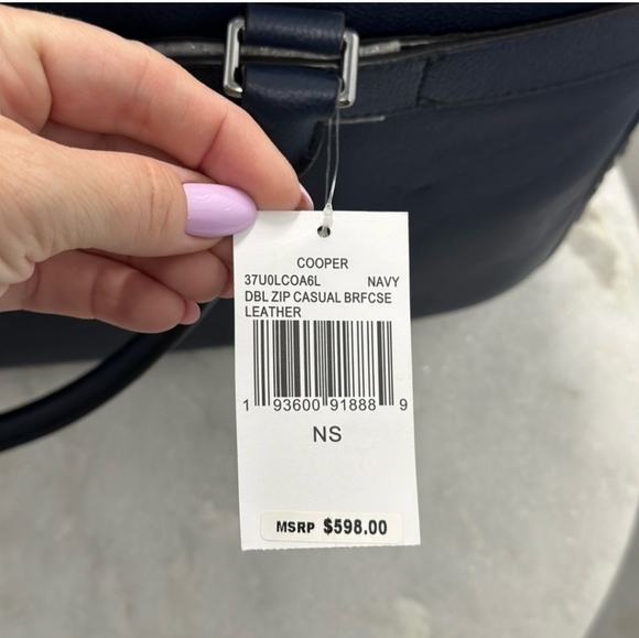 Michael Kors Navy briefcase men - Picture 3 of 12